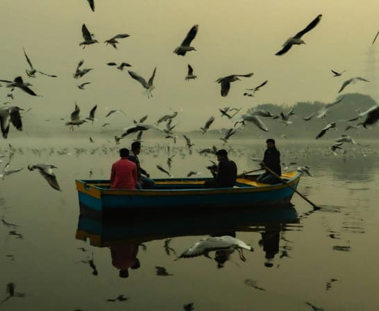 People on boat